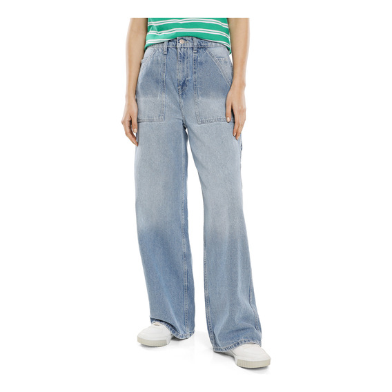 Jeans Wide Leg C&a De Mujer