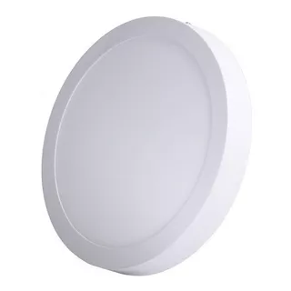 Plafón Panel C/base /aplicar Led 18w Redondo Luz Fría/cálida