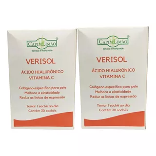 Verisol 2,5gr + Vit C 500mg+ Ac. Hialuronico 50mg 60 Saches