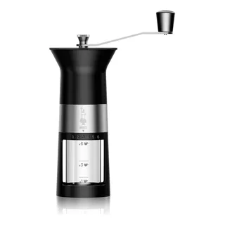 Molinillo De Café Manual Bialetti, Acero Inoxidable, Negro