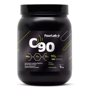 Carboidrato Em Pó C90 Fourlab Ciclismo Pote 1 Kilo Sabor Limão