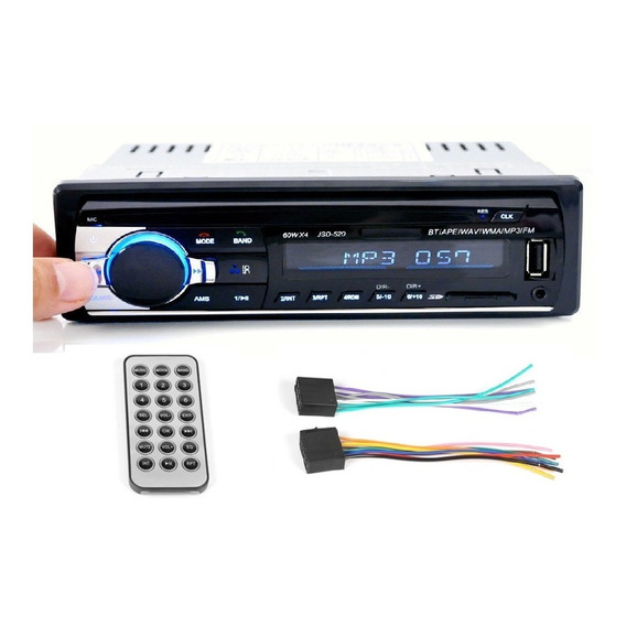 Radio Carro  Mp3/ Fm/ Usb/ Bluetooth Auxiliar Frontal