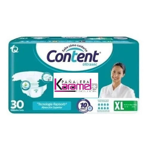 Pañal Content Talla Xl X 60