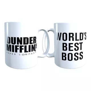 Taza Tazón World Best Boss - Dunder Mifflin, The Office