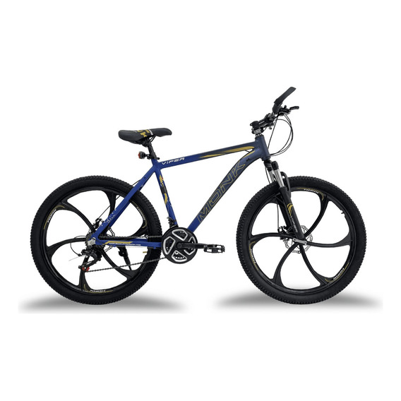 Bicicleta De Montaña Monk Viper Rodada 26 21 Velocidades Color Azul Tamaño del cuadro 18