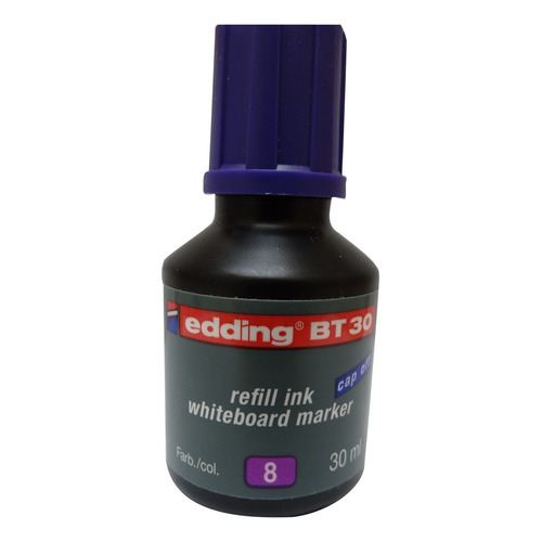 Tinta Edding Bt30 Pizarron Blanco Recargable Por Goteo  30ml Color Violeta