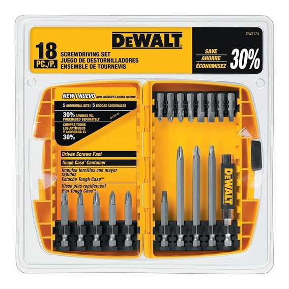 Set De 18 Piezas Para Atornillar Dw2174 Dewalt