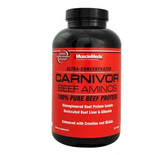 Carnivor Beef Aminos 300 Tabletas Musclemeds Aminoacidos
