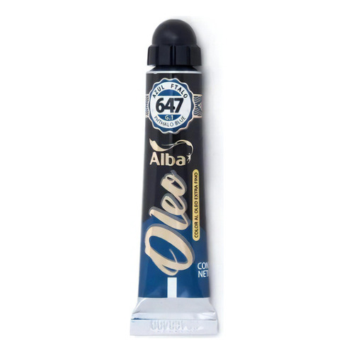 Oleo Profesional Alba 18ml Azul Ftalo 647 Color del óleo 647 AZUL FTALO