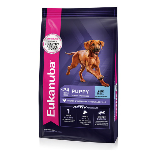 Alimento Eukanuba Perro Cachorro Raza Grande Mix Bolsa 15kg