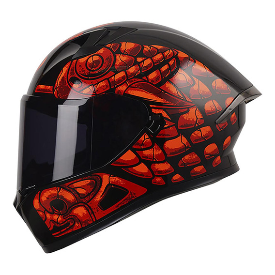 Casco Roda Course Rojo Stonesnake Mica Humo Cerrado Svs