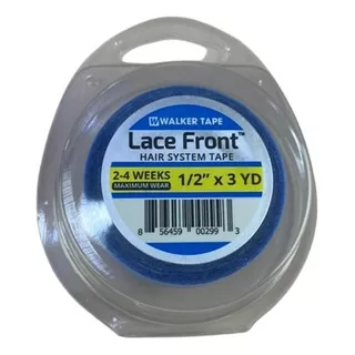 Fita Adesivo Lace Front Azul 3 Metros - Kit Com 2 Fitas