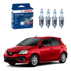  Jogo Velas Bosch Etios 1.3 1.5 16v 2017 A 2020