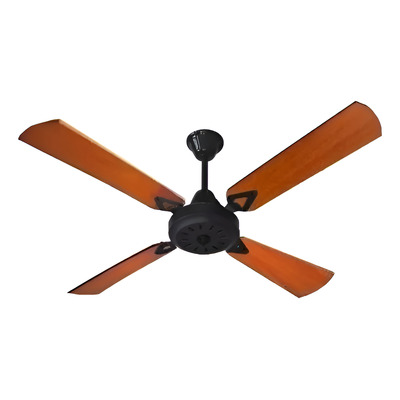 Ventilador De Techo Negro 4 Palas De Madera Garantía Tg 1.2 M N/a Cedro 5