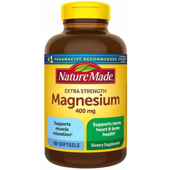 Magnesio Extra Fuerte 400 Mg 180 Natu - Unidad a $4