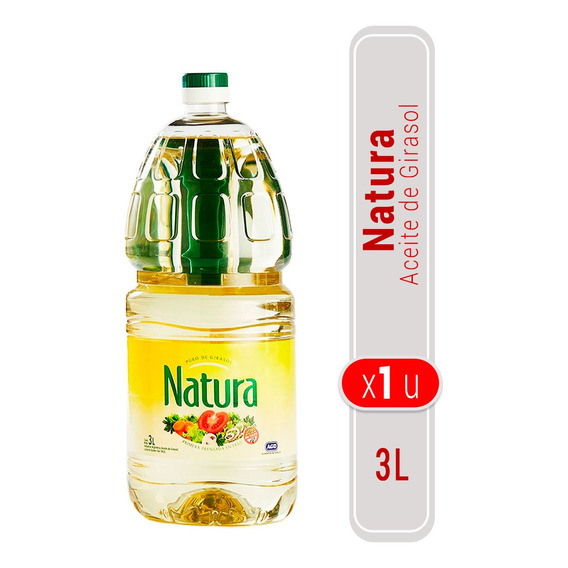 Aceite De Girasol Natura Botella Sin Tacc 3 L