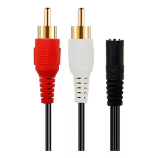 Cable Auxiliar 2 Rca Macho A 1 Estereo Hembra Bananas