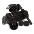 Rolo Rodillo Fitnics foam roller masajeador pilates set full color negro