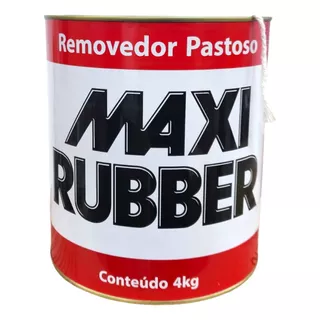 Removedor De Tinta Pastoso Maxi Rubber 4kg Pasta Removedora