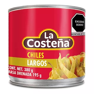 Chiles Largos La Costeña En Escabeche 380g