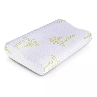 Almohada Ortopédica Con Protector En Bamboo Energy Plus Color Blanco