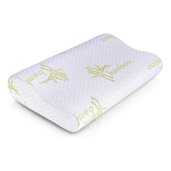 Almohada Ortopédica Con Protector En Bamboo Energy Plus Color Blanco