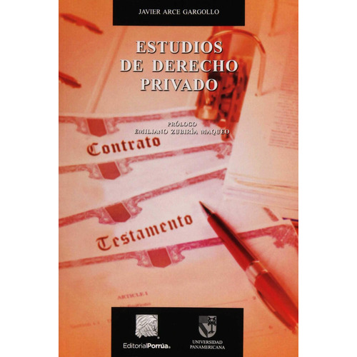 Estudios de derecho privado: No, de Arce Gargollo, Javier., vol. 1. Editorial Porrua, tapa pasta blanda, edición 2 en español, 2019