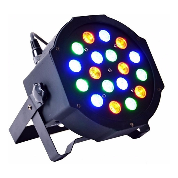 Foco Slim Par 18 Led Rgb Luz Fiesta 