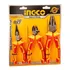 Kit Set Juego De Alicates Aislados 3 Piezas Ingco Hikps28318