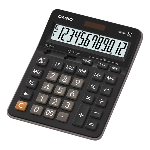 Calculadora De Escritorio Casio Gx-12b 12 Digitos /3gmarket Color Negro