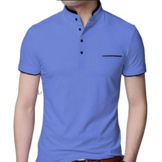 Polos Henley Manga Corta Hombre