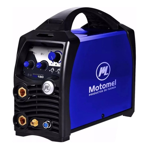 Soldadora Tig Inverter Motomel 180 Dual Rampa De Descenso Color Azul oscuro