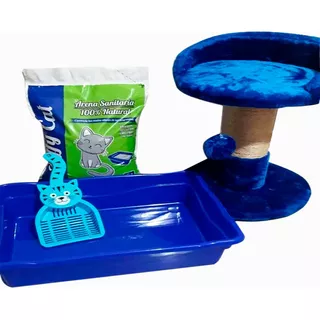 Cama De Gato+arenero De Gato+pala+bolsa De Arena Sanitaria