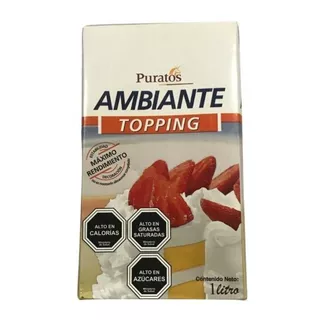 Crema Chantilly Vegetal Puratos Ambian - L a $39900