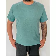 Camiseta Slim Dryfit Mescla Turquesa Allwinners