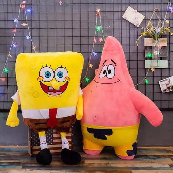 2pcs Peluche Bob Esponja Patricio Estrella 35cm Regalo Niños