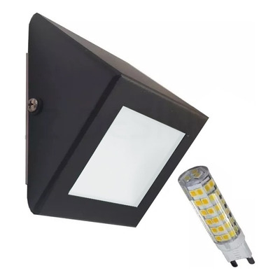 Aplique Pared Con Led 6w Exterior Escaleras Luz Deco G9 