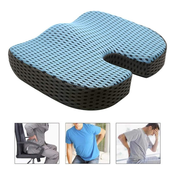 Almohada De Espuma Asiento Silla Funda Lavable Coxis Postura