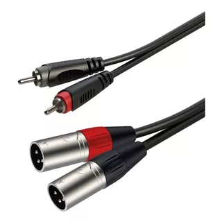 Cable Samurai 2 Canon Macho A 2 Rca 2 Metros Roxtone Racc190l2