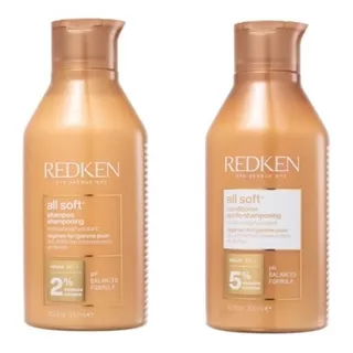 Kit Redken All Soft Shampoo 300ml + Condicionador 300ml