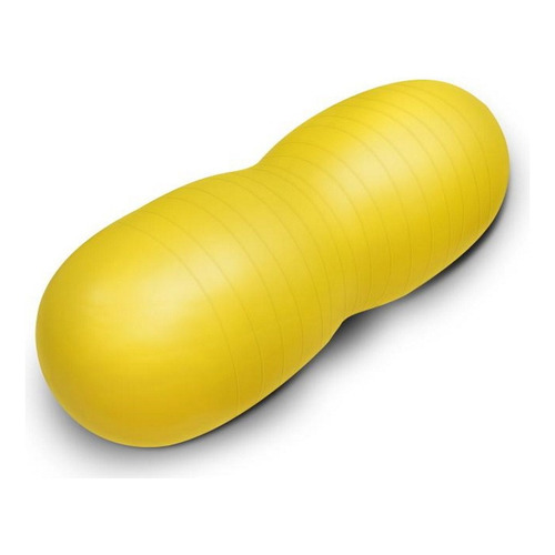 Pelota Forma Cacahuate Benesta 40 Cm Amarillo Pvc Ligera