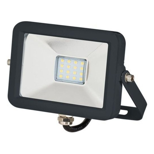 Reflector LED Sica Estandard 376720 10W con luz blanco frío y carcasa negro 220V