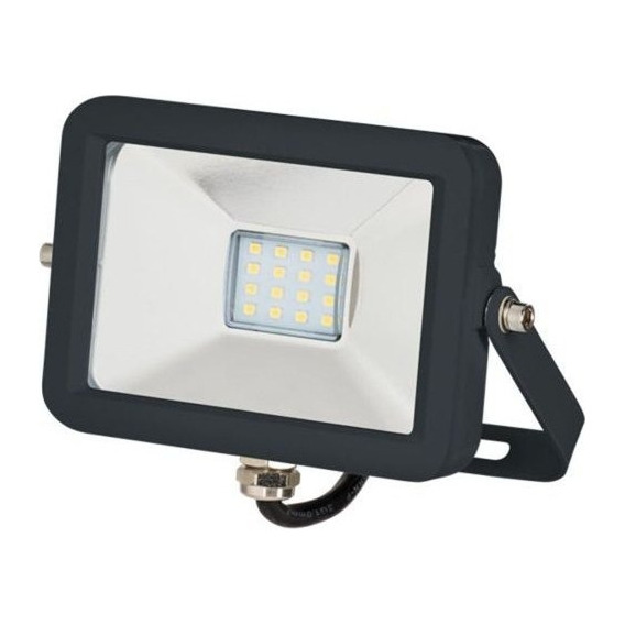 Reflector LED Sica Estandard 376720 10W con luz blanco frío y carcasa negro 220V