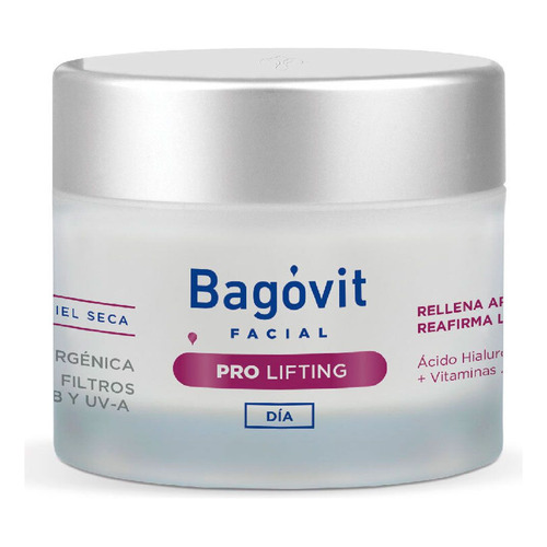 Bagovit Crema Facial Antiedad Pro Lifting De Día Para Pieles Secas Antiarrugas Reafirmante Tipo de piel Seca