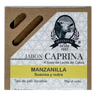 Jabón Caprina Con Manzanilla Suaviza Y Nutre P/sensible 90g