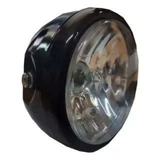 Farol Óptica De Chapa Ybr Zanella Rx 150 Mondial  Con Luces 