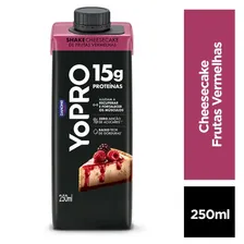 YoPRO UHT Cheesecake Frutas Vermelhas 15g Proteína 250ml