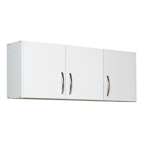 Alacena 120x46x27 Cm Estante Cocina Lavadero Melamina Blanco