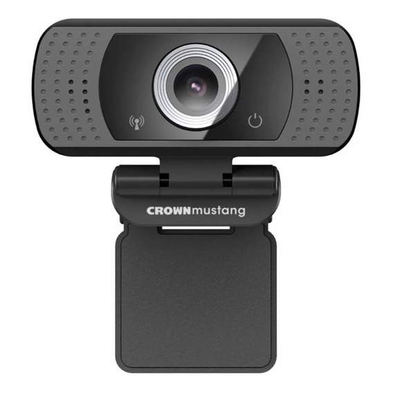 Camara Web Crown Mustang Vision720hd 720hd Usb Color Negro