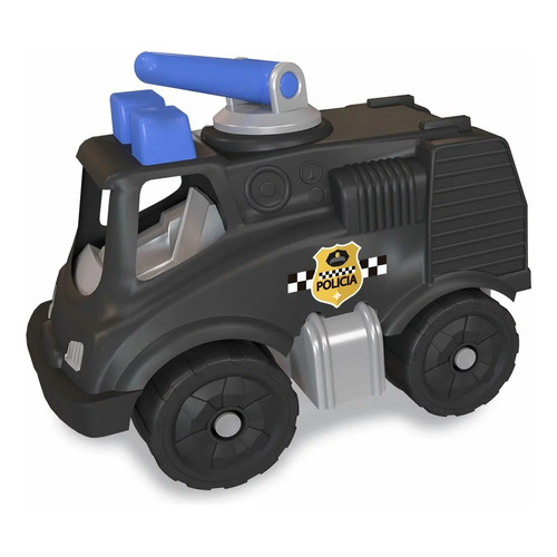 Bombero Policía Negro Auto Mini Duravit 364p - Del Tomate
